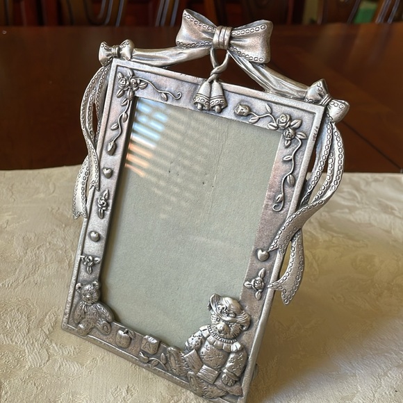 Baby child play Teddy bears 5”x3.5” pewter picture frame - Picture 5 of 7
